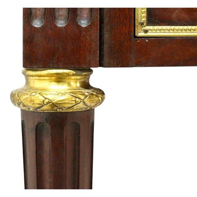 Louis XVI Style Lady’s Desk, Bonheur Du Jour; Mahogany, Ormolu & Marble; C1890 For Sale - Image 12 of 18