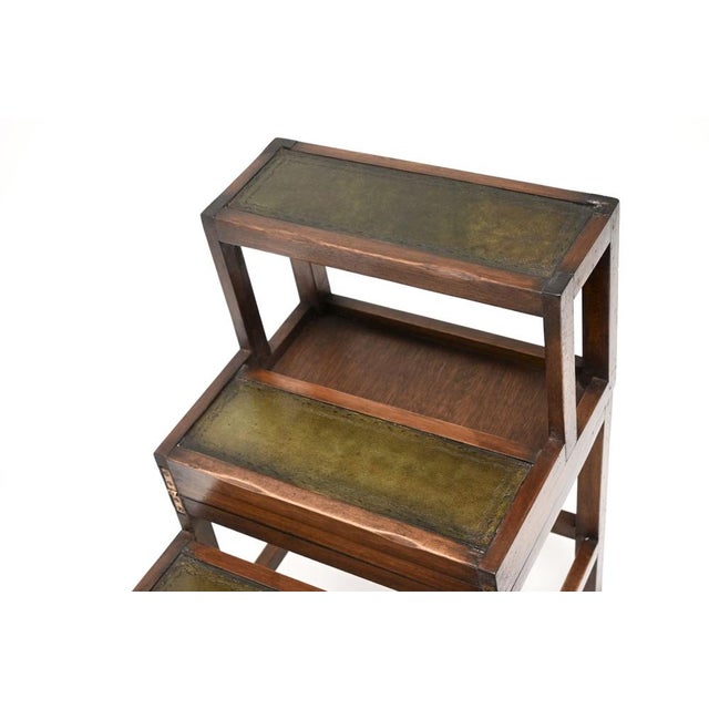 Wood Georgian Metamorphic Library Steps, 1930s For Sale - Image 7 of 13