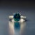 Traditional Sapphire Diamond Ring 14k White Gold 2.8 TCW Certified, Size 5 For Sale - Image 3 of 11