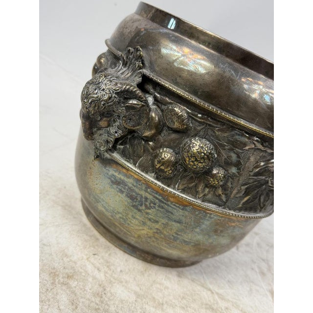 Vintage Silver Metal Ice and Champagne Bucket, 1950s, Set of 2 For Sale - Image 9 of 10