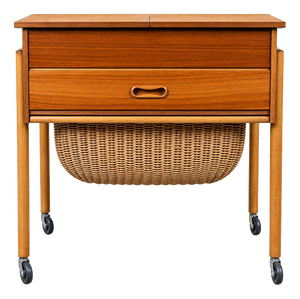 Danish Teak Sewing Table, 1970s