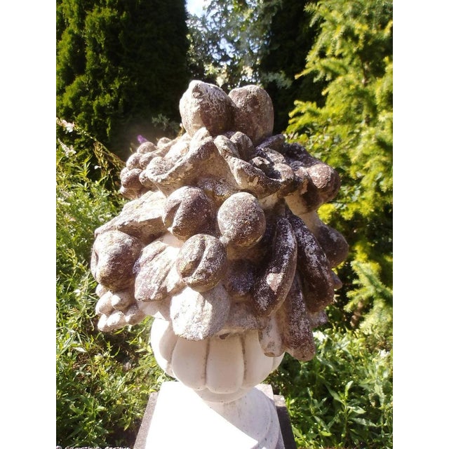 Mid-Century Cast Stone Fruit Basket, 1960s For Sale - Image 4 of 12