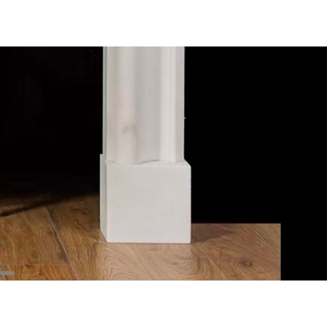 Bolection (White Marble) Mantel For Sale - Image 4 of 5