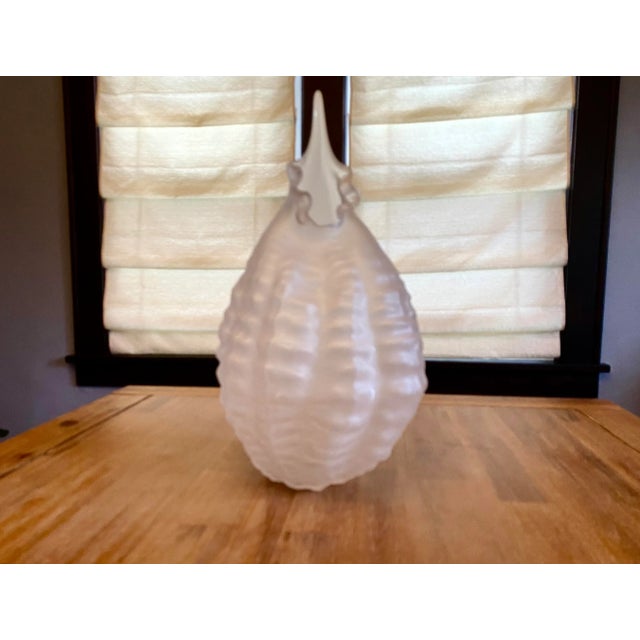 Limited Series Glass Sculpture ‘Circium' in Frost by Nikolas Weinstein, a Frank Gehry Colleague For Sale - Image 9 of 11