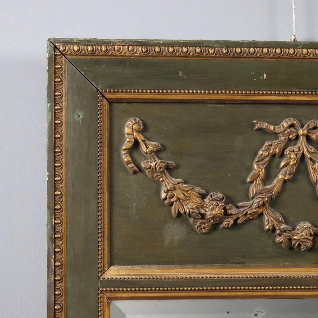Neoclassical Style Italian Mirror in Wood, 1900s For Sale - Image 5 of 10