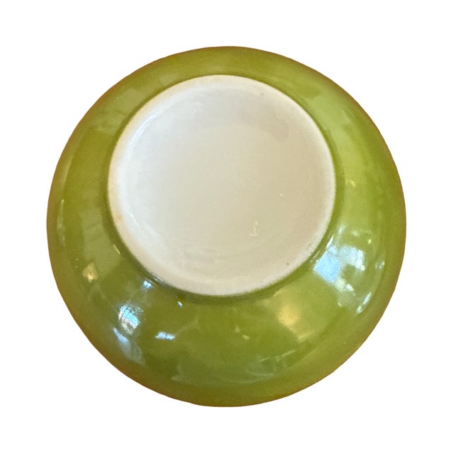 1960s Mid-Century Mod Chartreuse Sculptural Onion Bud Vase For Sale - Image 5 of 5