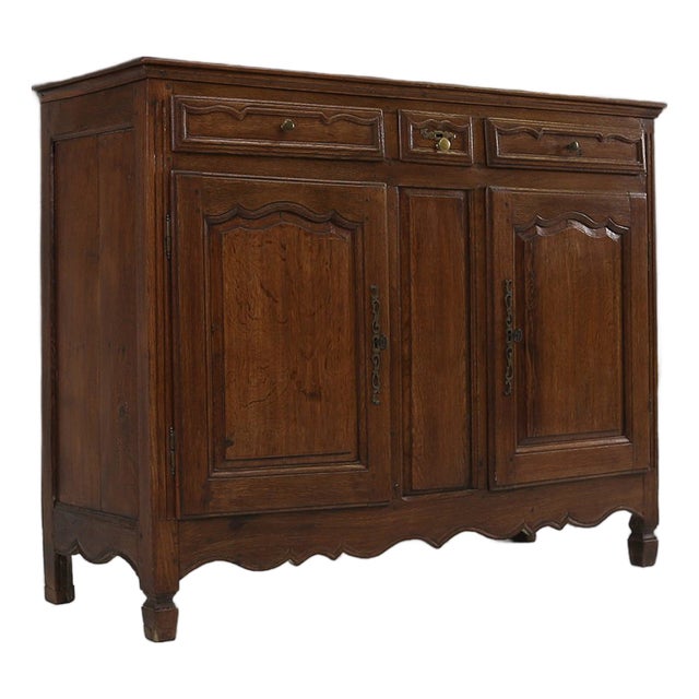 Antique Flemish Oak Cabinet, 1850s For Sale