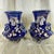 Late 19th Century Pair Victorian Cobalt Blue Jardinière Vases W/ Ring Handles & Paw Feet For Sale - Image 15 of 15