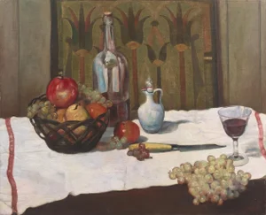 'Still Life of Fruit & Wine' by Rosario Urbino Gerbino, Salmagundi Club, Pennsylvania Academy of Fine Arts, Art Institute of Chicago, National Academy