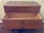 Vintage Mid-Century Modern Walnut 3-Drawer Lowboy Dresser With Brass-Capped Legs and Stylish Black-Gold Handles For Sale - Image 16 of 16