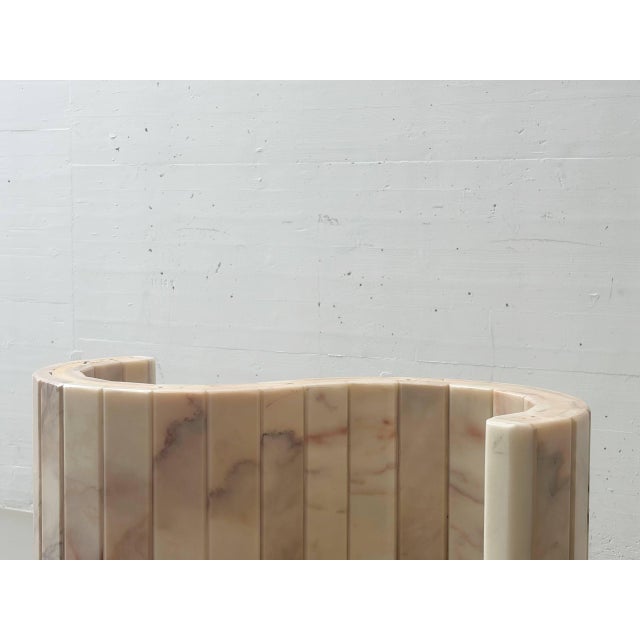Vintage Italian Rose Quartz Dining Table, 1980s For Sale - Image 3 of 18