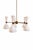 Spoon Light 5-Arm Brass Sputnik Chandelier, 10-Light Mid-Century Modern Ceiling Light For Sale - Image 4 of 5