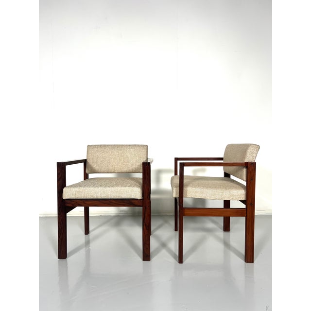 Mid-Century Modern Mid-Century Bridge Armchairs, Italy, 1970s, Set of 4 For Sale - Image 3 of 6