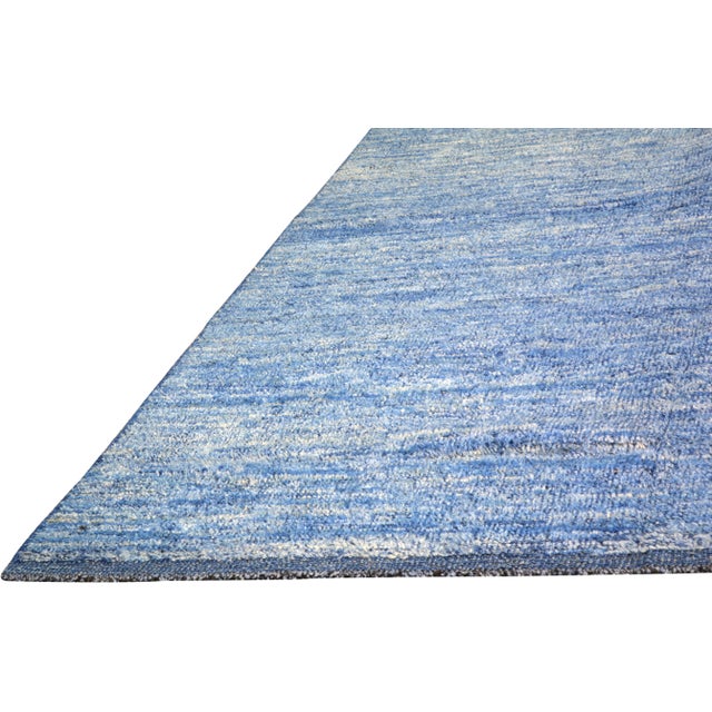 2000 - 2009 Moroccan Hand Knotted Wool Rug, 9'6"x12' For Sale - Image 5 of 6