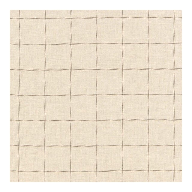 Sample - Schumacher Bancroft Wool Plaid Fabric in Malt For Sale