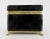 Vintage: C.1930''s, Gino Cenedese, Italian Hand-Blown, Black Murano, paw-footed Ormolu Box, and/or lidded Keepsake Box,...