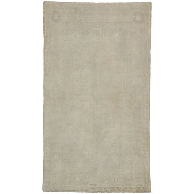 Textile Vintage Turkish Oushak Rug - 03'08 X 06'05 For Sale - Image 7 of 7