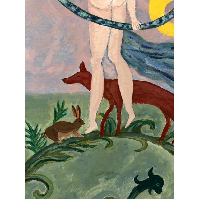 2020s Contemporary Original Figural Painting in Custom Frame For Sale - Image 5 of 8