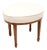 Antique Edwardian Walnut Parcel Gilt Ottoman, 1900 For Sale