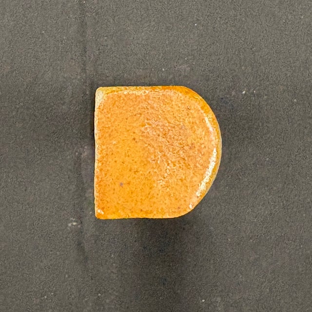 Beige Glazed Ceramic Half Round Molding For Sale - Image 4 of 4