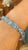 Modern 18 Karat White Gold Diamond and Fine Cut 40 Carats Blue Topaz Tennis Bracelet For Sale - Image 3 of 10