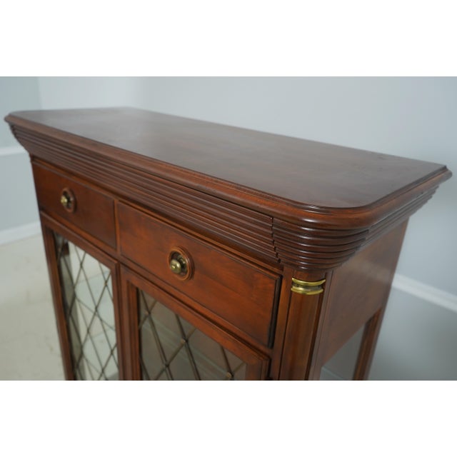 Lexington Nautica Collection Cherry Display Cabinet For Sale - Image 11 of 18