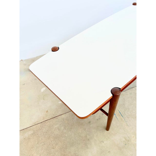 Teak Coffee Table with Reversible Top by Louis van Teeffelen for Webe, 1960s For Sale - Image 6 of 18
