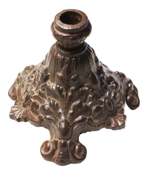 19th Century Victorian Cast Iron Candlestick / Candle Holder