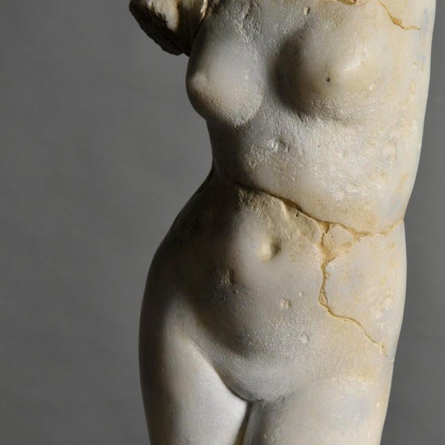 Sculpture of Venus in resin and metal base. Venus is the goddess of love, seduction and beauty in Roman mythology. She is...