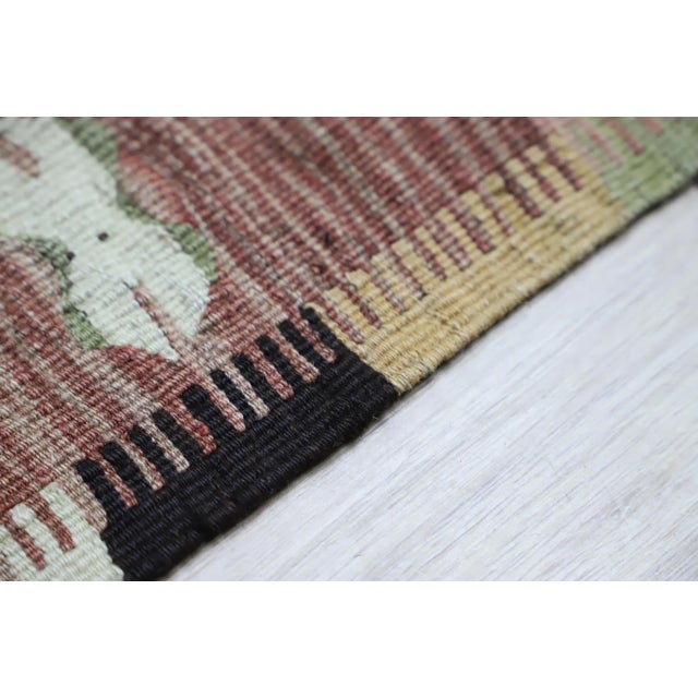 1960s Southwestern Style Handmade Oushak Area Kilim Rug For Sale - Image 9 of 12