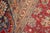 Textile Floral Pak-Persian Adele Red/Blue Wool Rug - 10'0'' X 14'0'' For Sale - Image 7 of 8