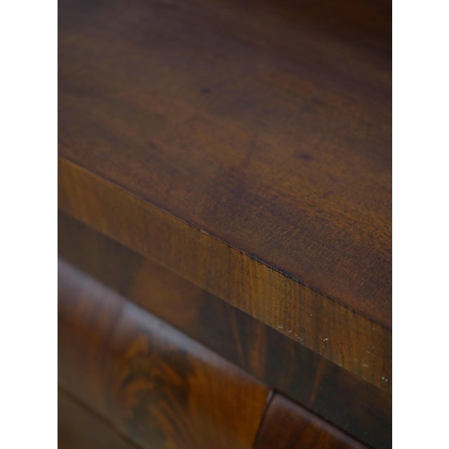 Antique Empire Style Flame Mahogany Server For Sale - Image 13 of 18