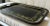 Antique Folk Art Black and Gold Tole Metal Tray For Sale - Image 9 of 11