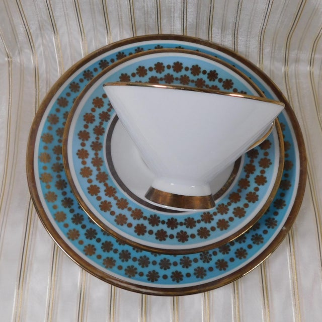 Contemporary 1940s Winterling Three Piece Luncheon Set - Set of 3 For Sale - Image 3 of 8