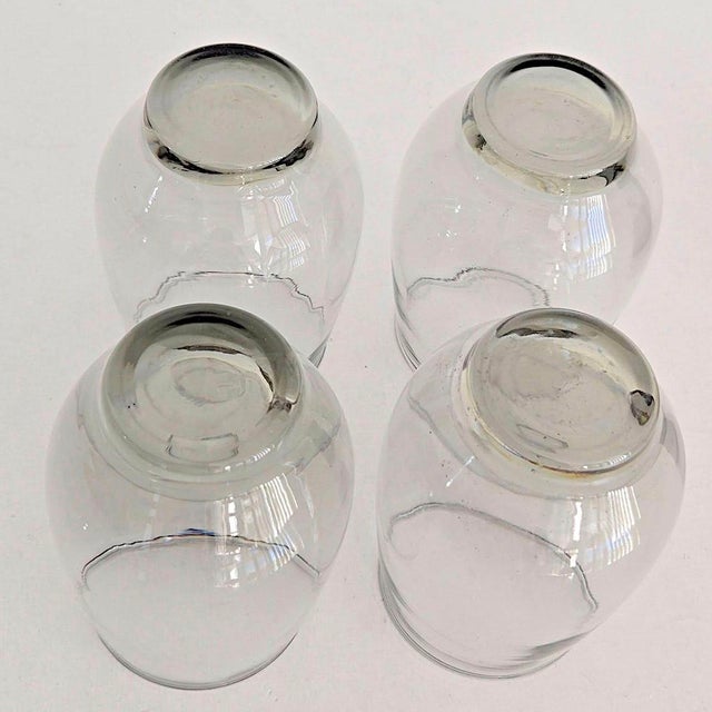 1970s Libbey Tempo 10 Ounce Flat Tumbler Glasses in Olive Green, Set of 4 For Sale - Image 10 of 10