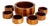 1960s Dansk Staved Danish Teak Wood Bowls Designed by Jens H, Quistgaard, 7 Pieces For Sale