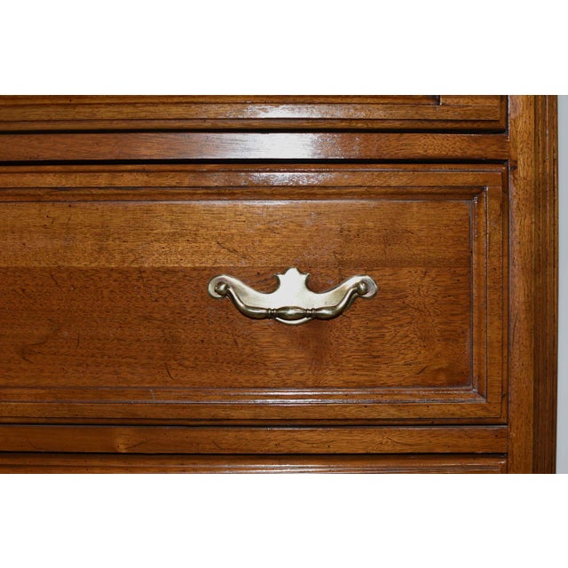 Wood Mid Century Georgian Chippendale Highboy by Davis Furniture of Nashville For Sale - Image 7 of 14