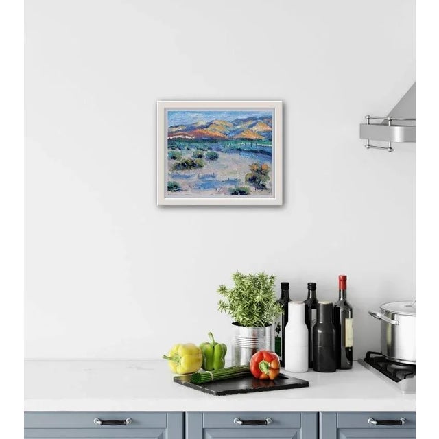 Quiet Places & Desertscapes — Desert Glow Original oil painting by Haas, 10 x 8 unframed on linen panel, signed. Bask in...