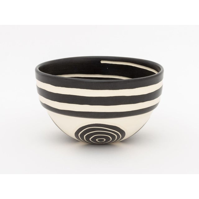 Ken Edwards Two Black and White Art Pottery Vessels For Sale - Image 11 of 16