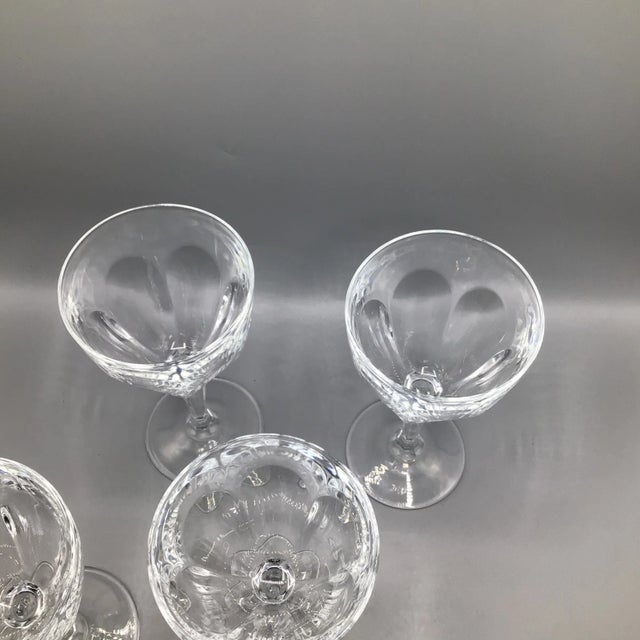 Cristal d' Arques Cristal D’Arques Durand Washington Claret Crystal Wine Glasses-Set of 6 For Sale - Image 4 of 13