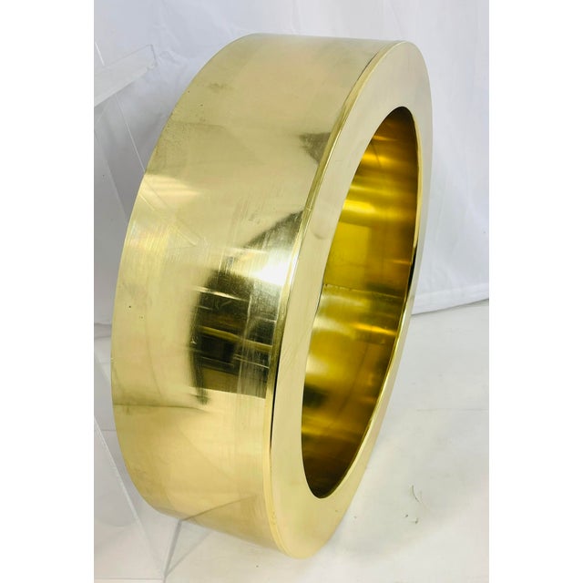 Curtis Jere 1960s Brass "Port Hole" Wall Mirror Attributed to Curtis Jere For Sale - Image 4 of 12