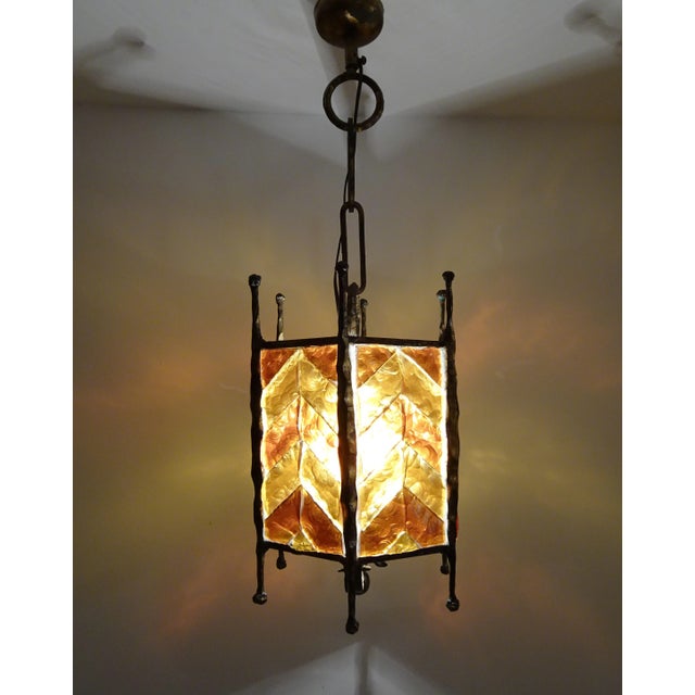 Mid-Century Modern Brutalist Glass Pendant from Poliarte, 1970s For Sale - Image 14 of 16