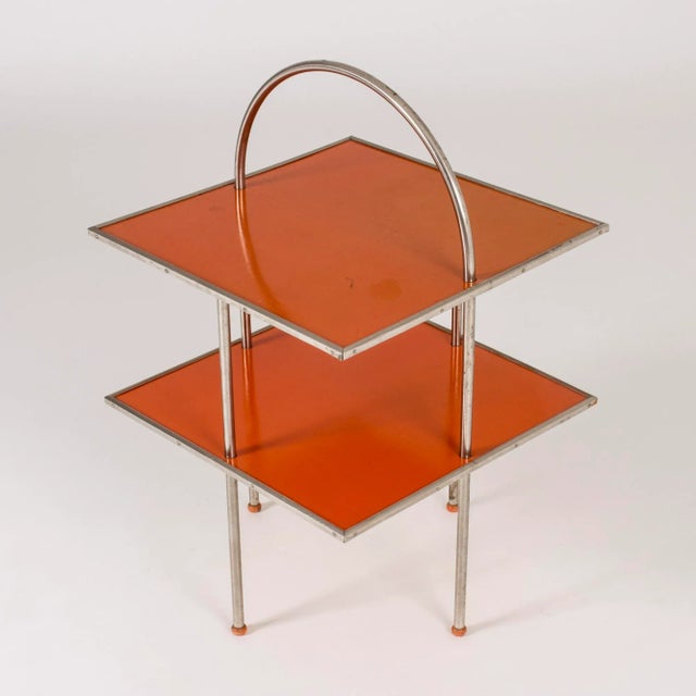 Vintage Lacquered Side Table, 1930s For Sale - Image 4 of 9
