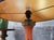 Large Antique Porcelain Lamp in Orange with Art Deco Shade For Sale - Image 4 of 14