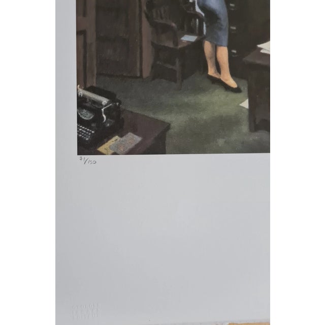 After Edward Hopper, Office at Night, 1990s, Print For Sale - Image 4 of 8