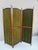 Austrian Secession Three-Panel Paravent in Olive Green Textile, 1910s For Sale - Image 16 of 16