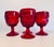 Vintage 1960s Red Cubist Glass Water Stems, Set of 4 For Sale In Boston - Image 6 of 9