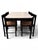 Mid-Century Modern Carimate Dining Suite, in Rush and Black Ebony by Vico Magistretti for Habitat, 1964, Set of 5 For Sale - Image 3 of 15