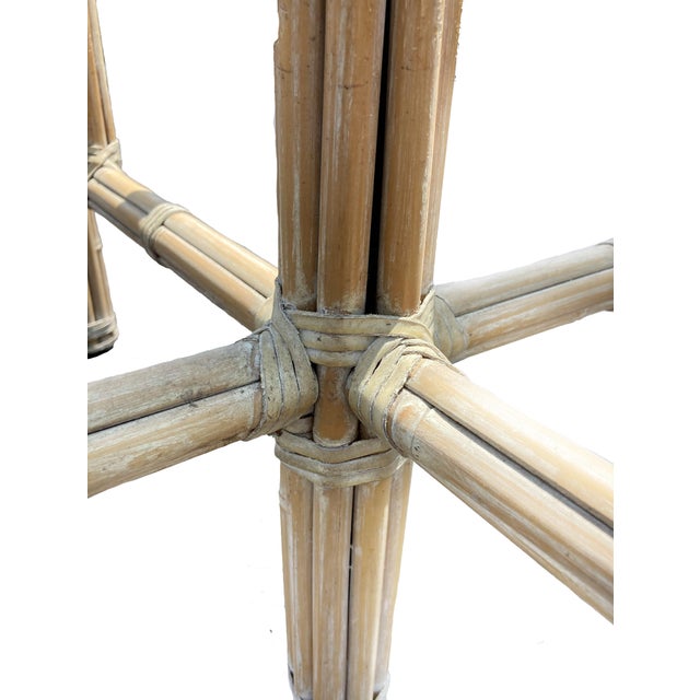 Wood Vintage McGuire Bamboo Dining Table For Sale - Image 7 of 11