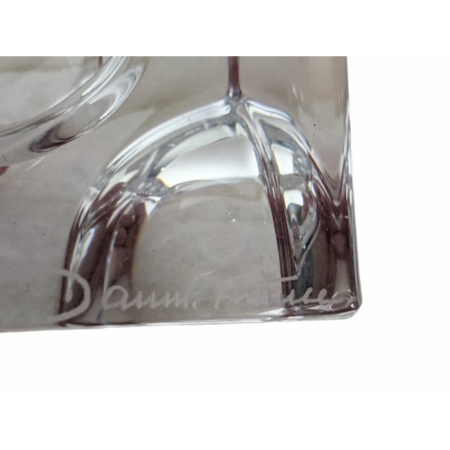 Daum Vintage Modernist Daum France Crystal Decorative Object For Sale - Image 4 of 12